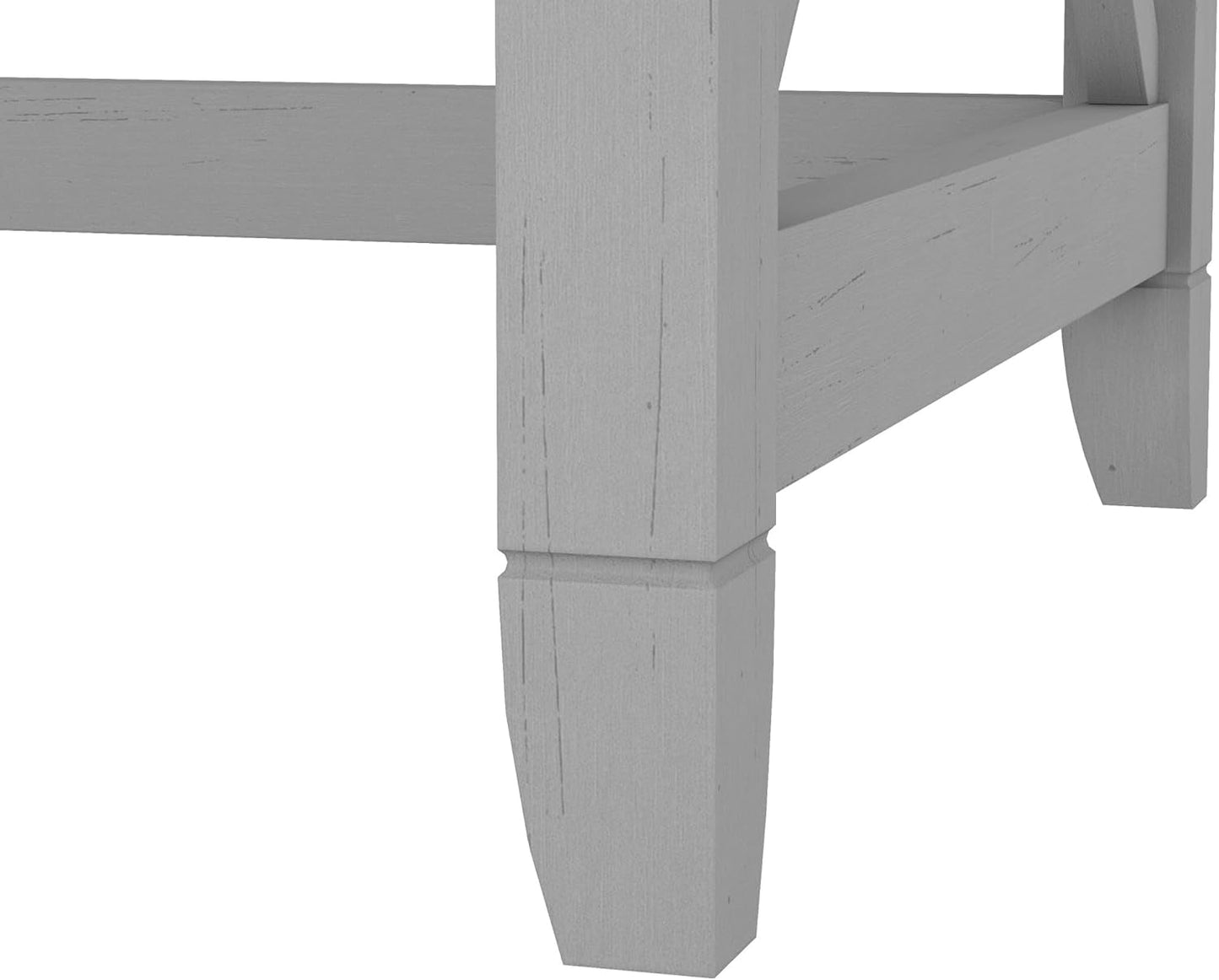 Bush Furniture Key West 60W Modern Farmhouse L Shaped Desk in Cape Cod