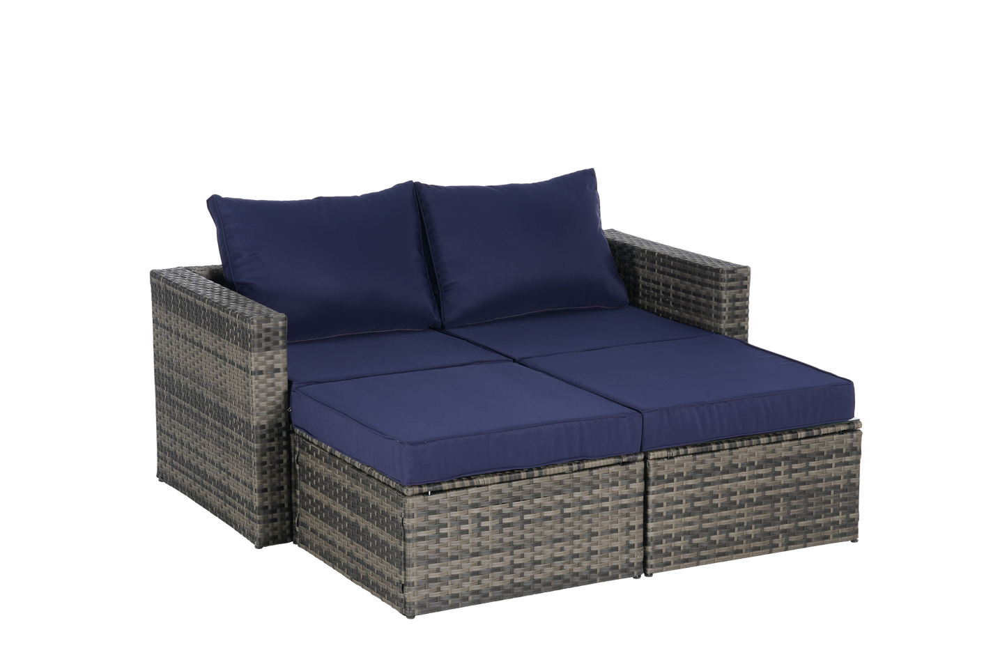 8 Piece Outdoor Patio Sofa Set, Sectional L- Shaped Patio Furniture