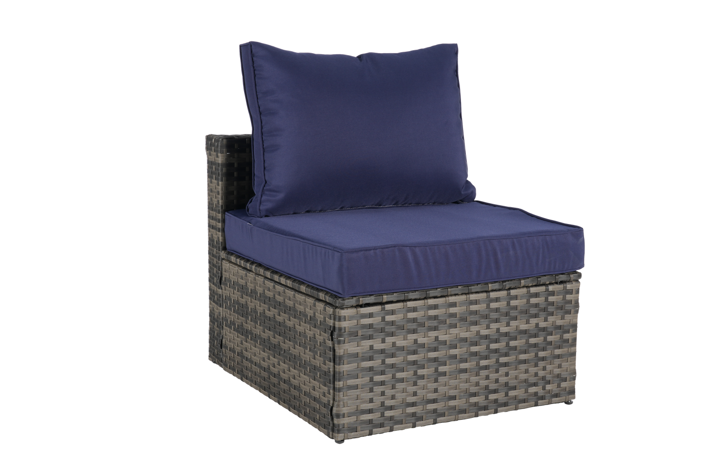 8 Piece Outdoor Patio Sofa Set, Sectional L- Shaped Patio Furniture