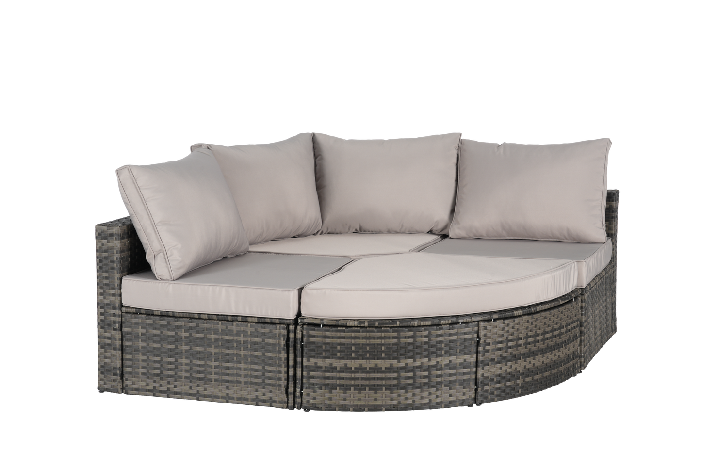 8 Piece Outdoor Patio Sofa Set, Sectional L- Shaped Patio Furniture