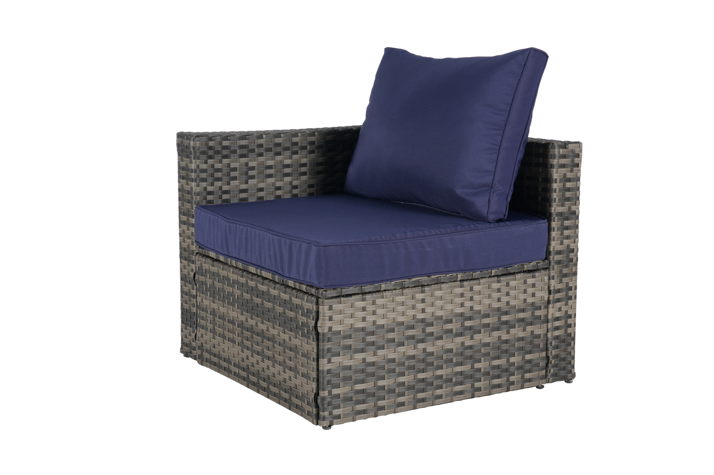 8 Piece Outdoor Patio Sofa Set, Sectional L- Shaped Patio Furniture