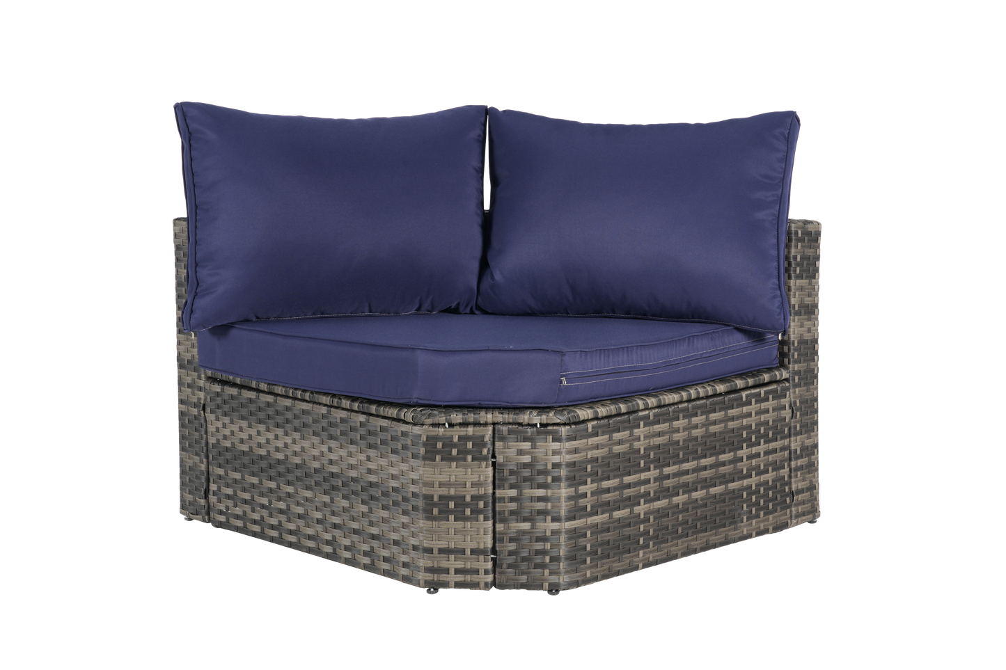8 Piece Outdoor Patio Sofa Set, Sectional L- Shaped Patio Furniture