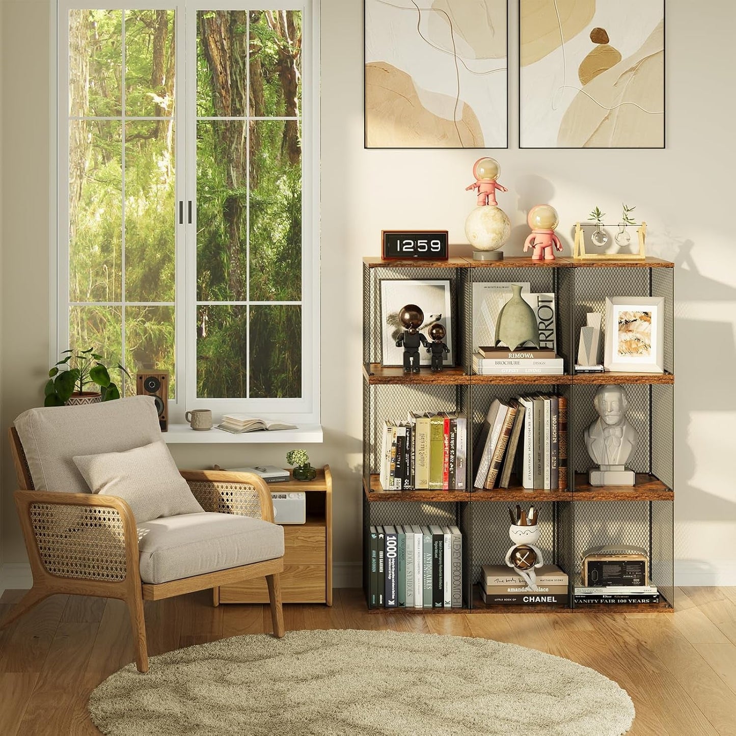2 Cube Organizer Book Shelfs DIY Variable Stackable Cube Storage