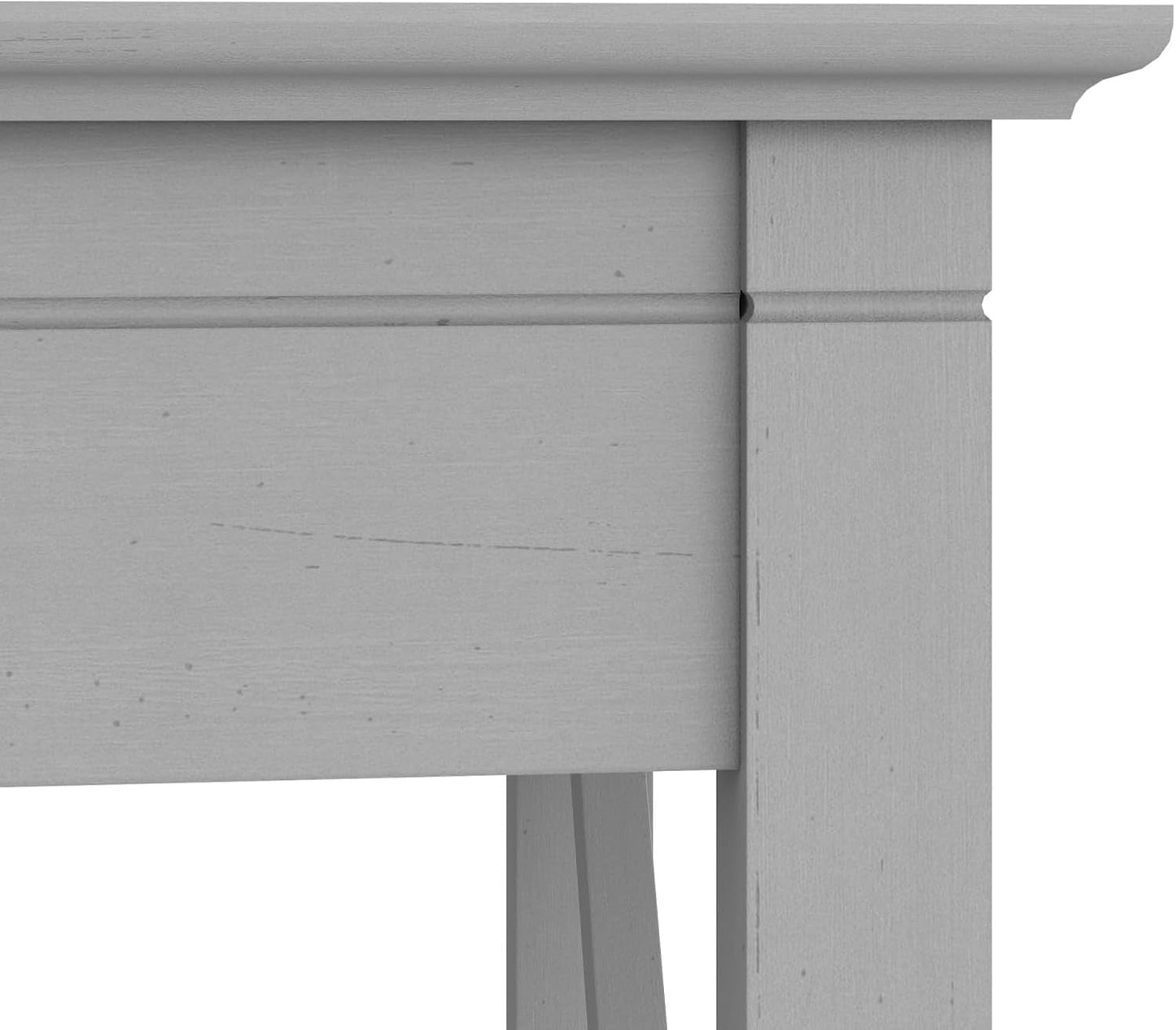 Bush Furniture Key West 60W Modern Farmhouse L Shaped Desk in Cape Cod