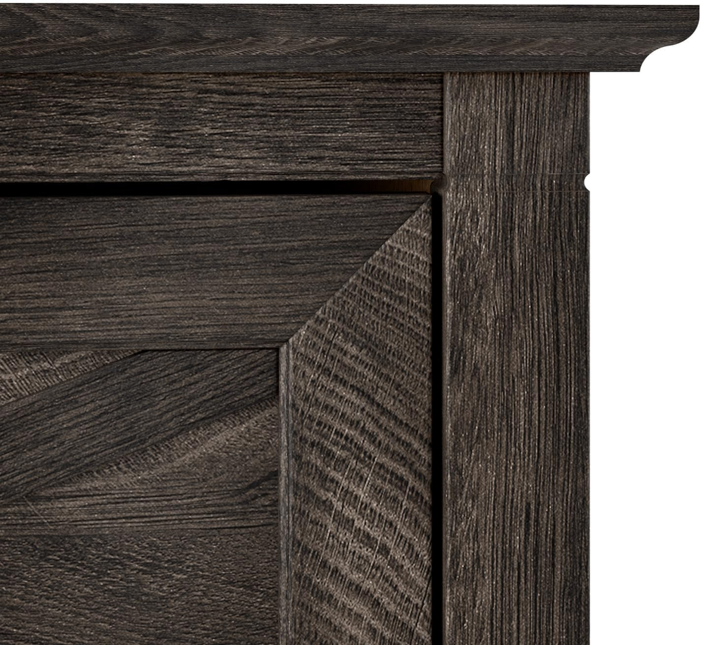 Bush Furniture Key West 2 Drawer Lateral File Cabinet in Dark Gray