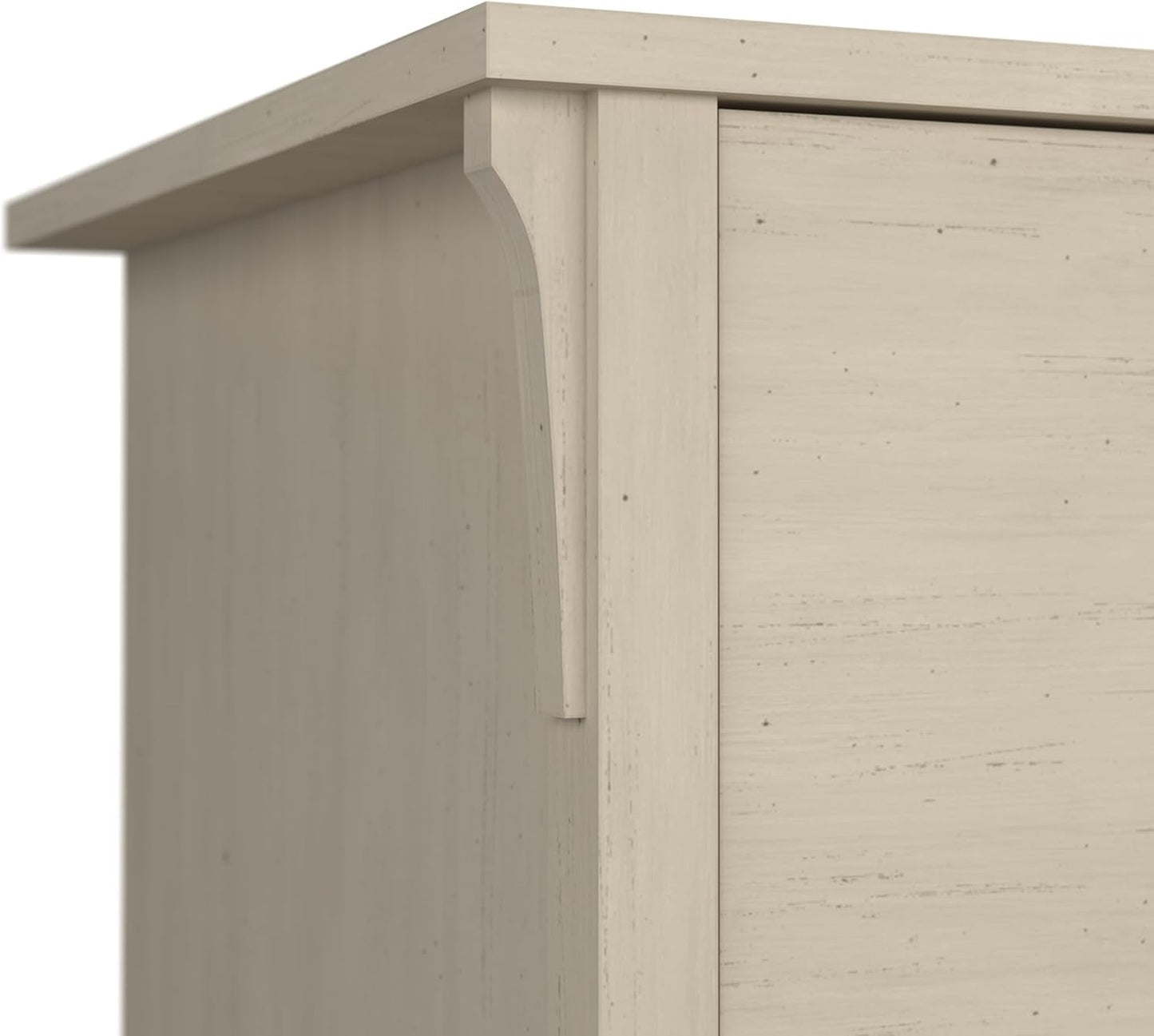 Bush Furniture Salinas 2 Drawer Lateral File Cabinet in Antique White,