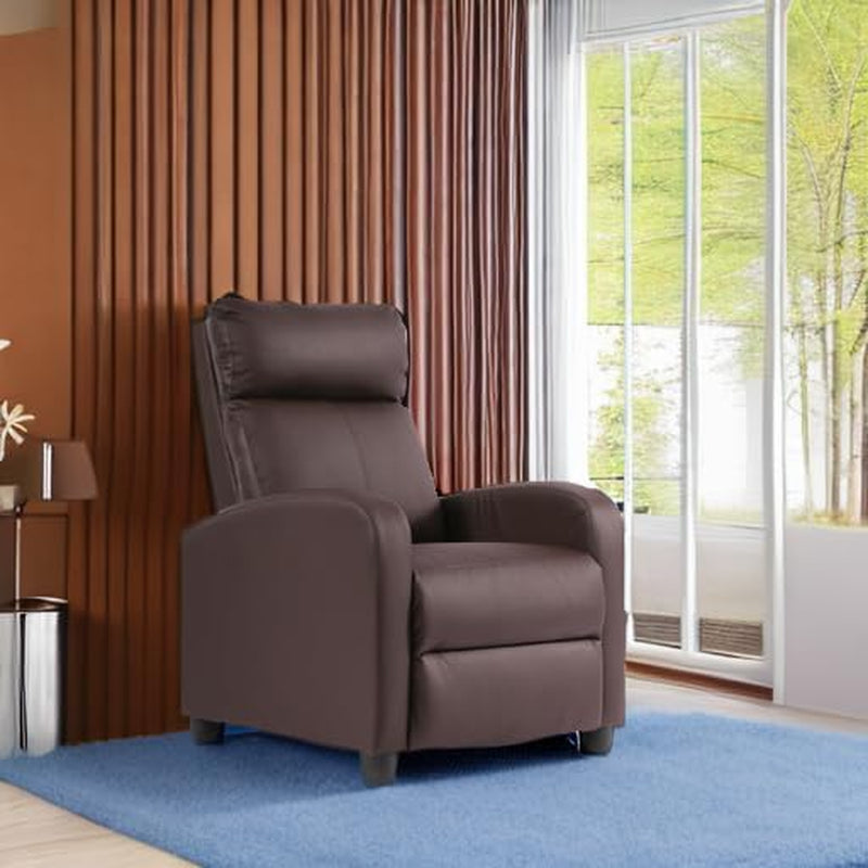 Recliner Chair for Living Room,Leather Single Sofa Furniture Home