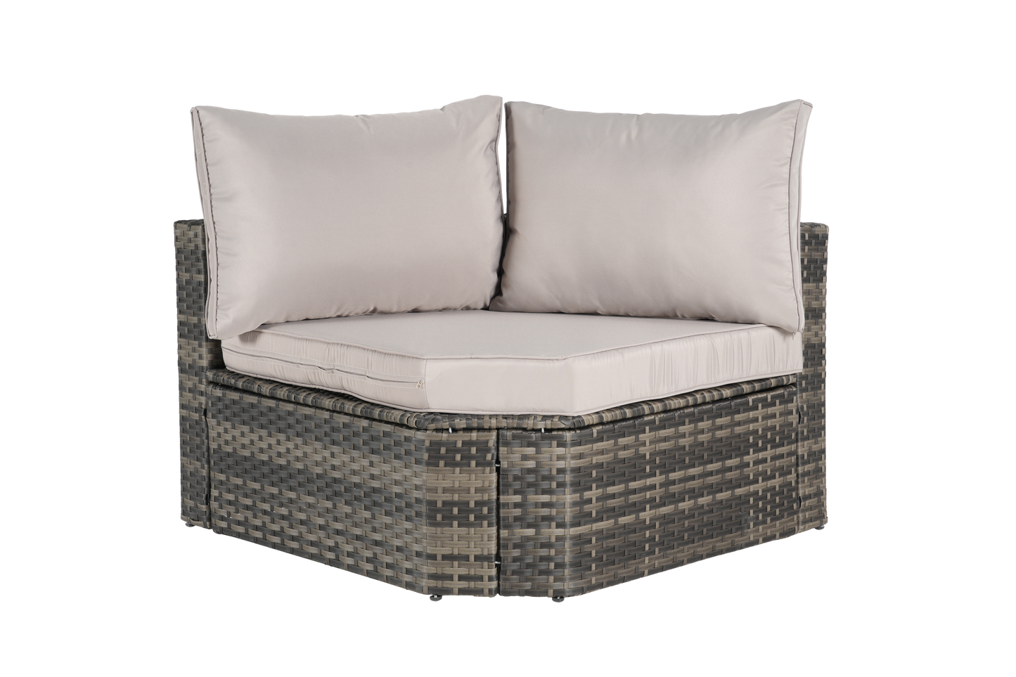 8 Piece Outdoor Patio Sofa Set, Sectional L- Shaped Patio Furniture