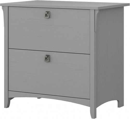 Bush Furniture Salinas 2 Drawer Lateral File Cabinet in Cape Cod Gray,