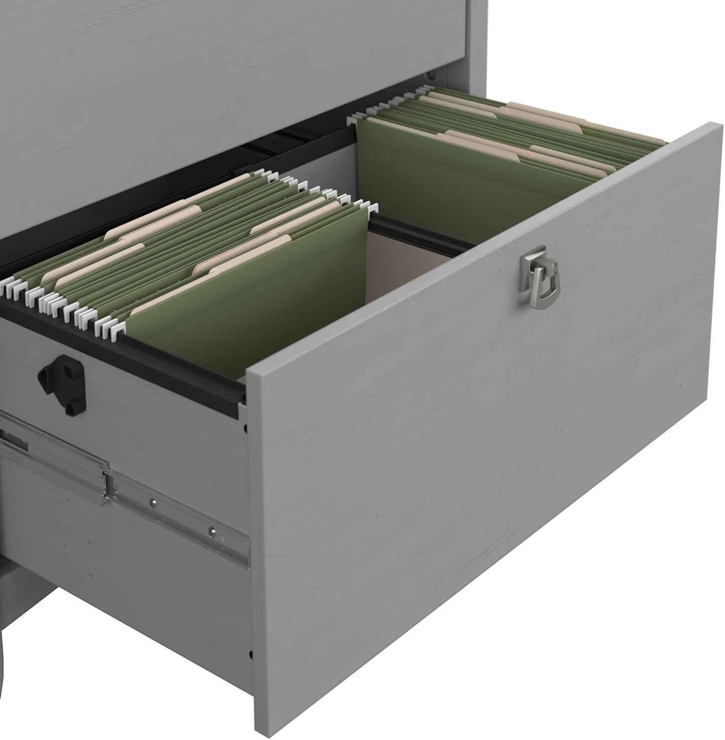 Bush Furniture Salinas 2 Drawer Lateral File Cabinet in Cape Cod Gray,