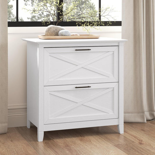 Bush Furniture Key West Lateral File Cabinet, Modern Farmhouse 2
