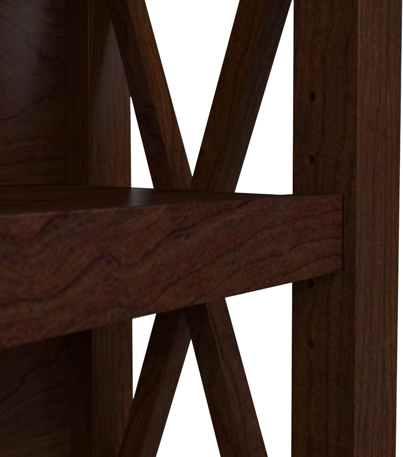Bush Furniture Tall 5 Shelf Bookcase for Living Room or Home Office,
