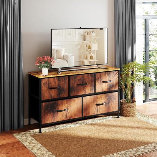 5 Drawers Dresser for Bedroom, Kidsroom Furniture, Small Chest Tower,